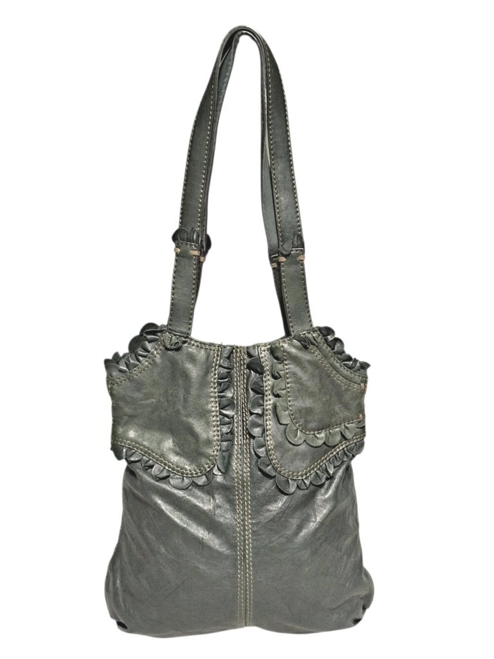 Viontage Lucky Brand Rocken' Ruffles Tote